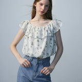 Floral Off-Shoulder Ruffle Top - Romantic Spring Blouse