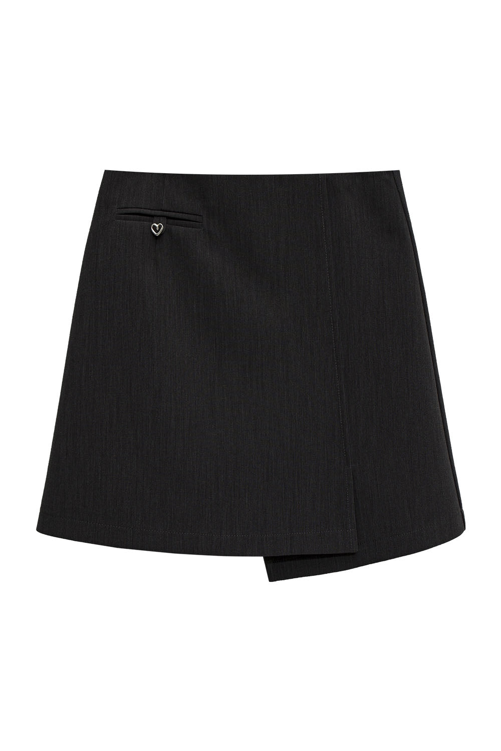 Women's Tailored Mini Skirt with Front Pocket Detail