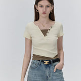 Chic Button-Down Ribbed Crop Top