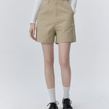 Modern High-Waisted Shorts with Sleek Belt - Urban Trendsetter