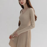 black short sleeve knit dress