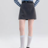 Modern Pocket Detail Mini Skirt