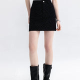Chic Polka Dot Mini Skirt