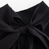 Bow Tie Design Long Sleeve Shirt, Elegant Professional Attire
