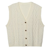 Chic Cable Knit Sweater Vest