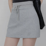 Women's Casual Drawstring Waist Mini Skirt