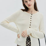 Women's Classic Button-Front Cardigan Sweater