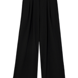 High-Waisted Wide-Leg Dress Pants with Belt
