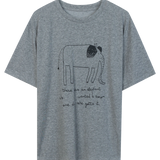 White Elephant Graphic T-Shirt with Inspirational Quote - Quirky and Fun