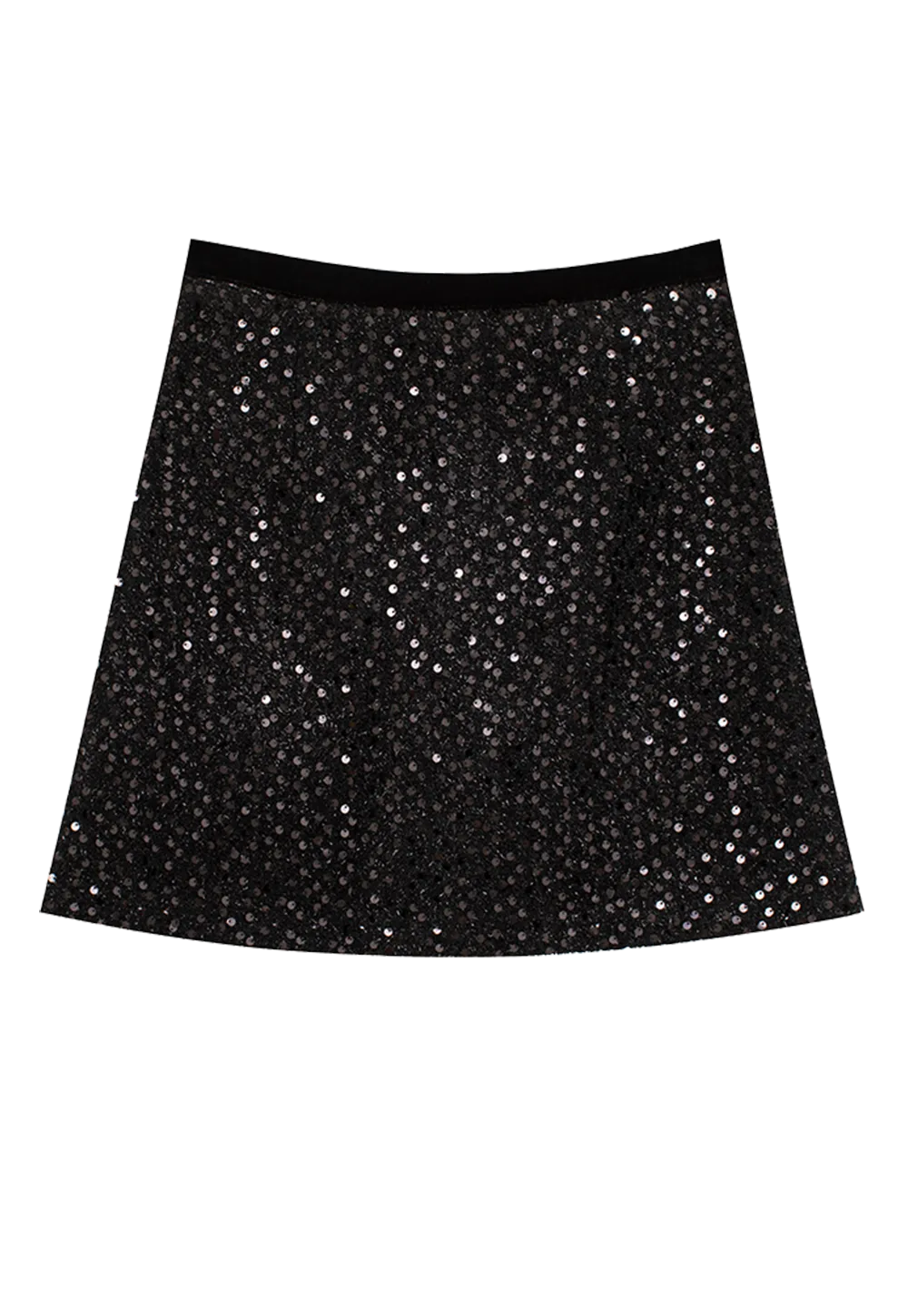 Woman's Sequined A-Line Party Skirt
