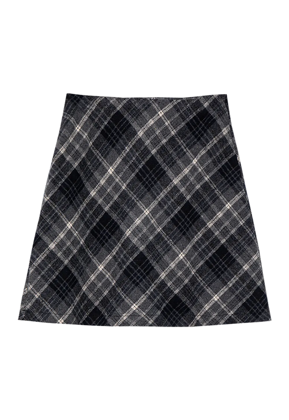 Women's Plaid Mini A-Line Skirt - Chic Checkered Pattern