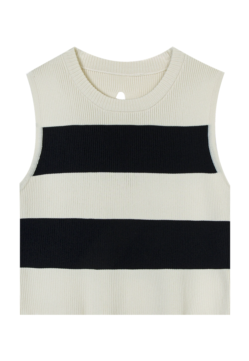 Classic Ribbed Sleeveless Top - Comfort Fit