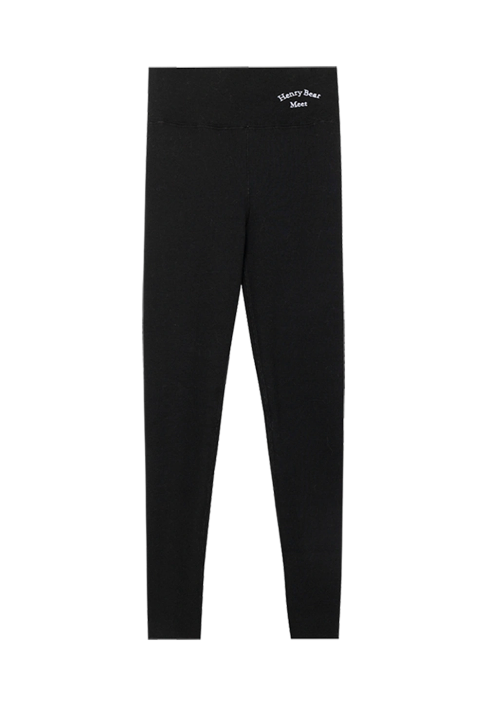Women's High-Waist Leggings with Embroidered Logo