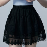 Women's Lace Tiered Mini Skirt