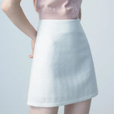 Textured A-Line Mini Skirt, Classic Design for All Seasons