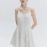 Women's Sleeveless Tiered Ruffle Mini Dress