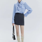 Women's Classic Straight Mini Skirt with Clean Silhouette