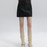 Sequin Embellished Mini Skirt for Evening Wear