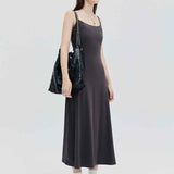 Sleeveless A-Line Maxi Dress with Flowy Silhouette
