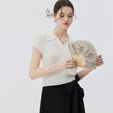Chic A-Line Pleated Skirt with Elegant Bow Tie & Tassel Detail