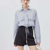 Classic Pleated Mini Skirt with Invisible Side Zip Closure