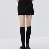 Skirt Mini A-Line Bertali pinggang yang bergaya