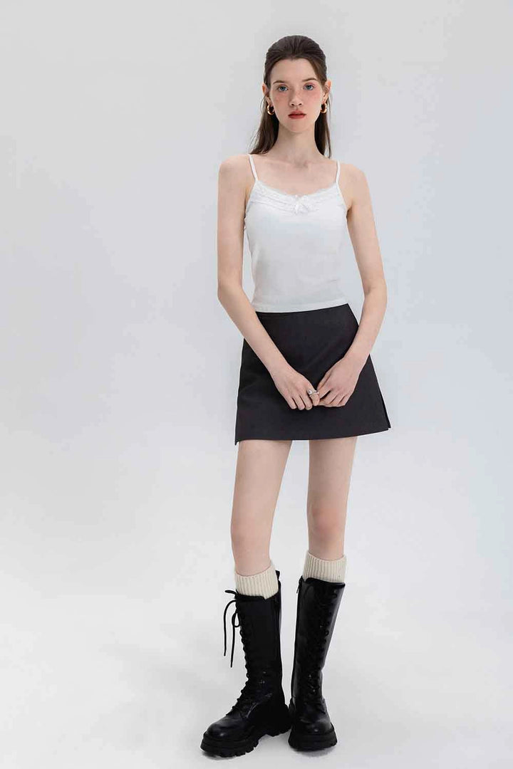 Women's Elegant Side-Split Mini Skirt