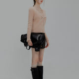 Women's Classic A-Line Faux Leather Skirt