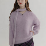 Women's Sophisticated V-Neck Plush Knit Sweater