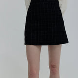 Textured High-Waisted Mini Skirt