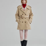 Women's Classic Double-Breasted Trench