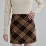 Classic Plaid A-Line Skirt