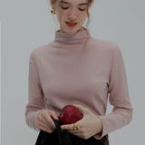 Women's Sleek Turtleneck Sweater - Long Sleeve Stretch Fit