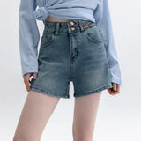 Summer Staple High-Waisted Denim Shorts