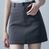 Women's Formal Mini Skirt with Front Pockets