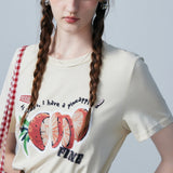 Women's Casual Pineapple Print T-Shirt - Fun & Playful Summer Style