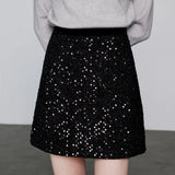 Dazzling Sequined Starlight Women's Mini Skirt