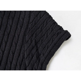 Sweater Berkait Lengan Pendek Berikat - Keselesaan Klasik