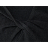Bahagian Atas Knit V-Neck yang bergaya dengan Simpul Depan, Pakaian Serbaguna