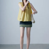 Women's Layered Pleated Mini Skirt