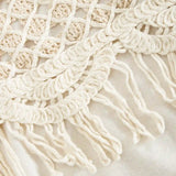 Tassel-Trimmed Crochet Vest & Tee Set