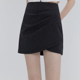 Modern Asymmetric Wrap Mini Skirt – Effortless Style for Every Occasion