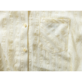 Baju Berbutang Atas Linen Putih Klasik - Ruji Almari Pakaian Abadi