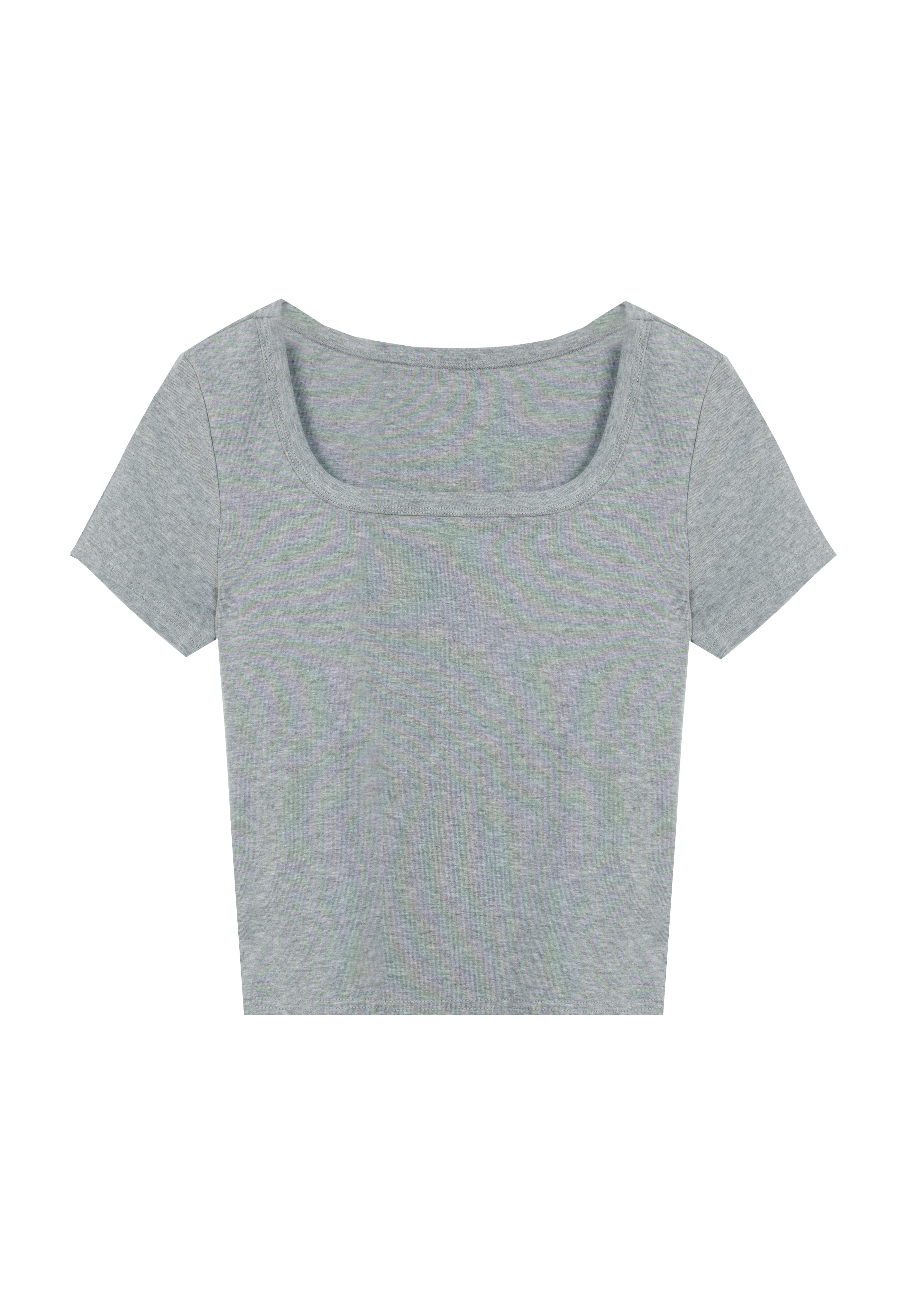 Women's Short Sleeve Fitted Crop Top