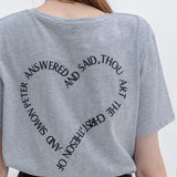 Relaxed Fit Tee with Inspirational Slogan