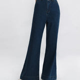 Classic Wide-Leg Denim Jeans