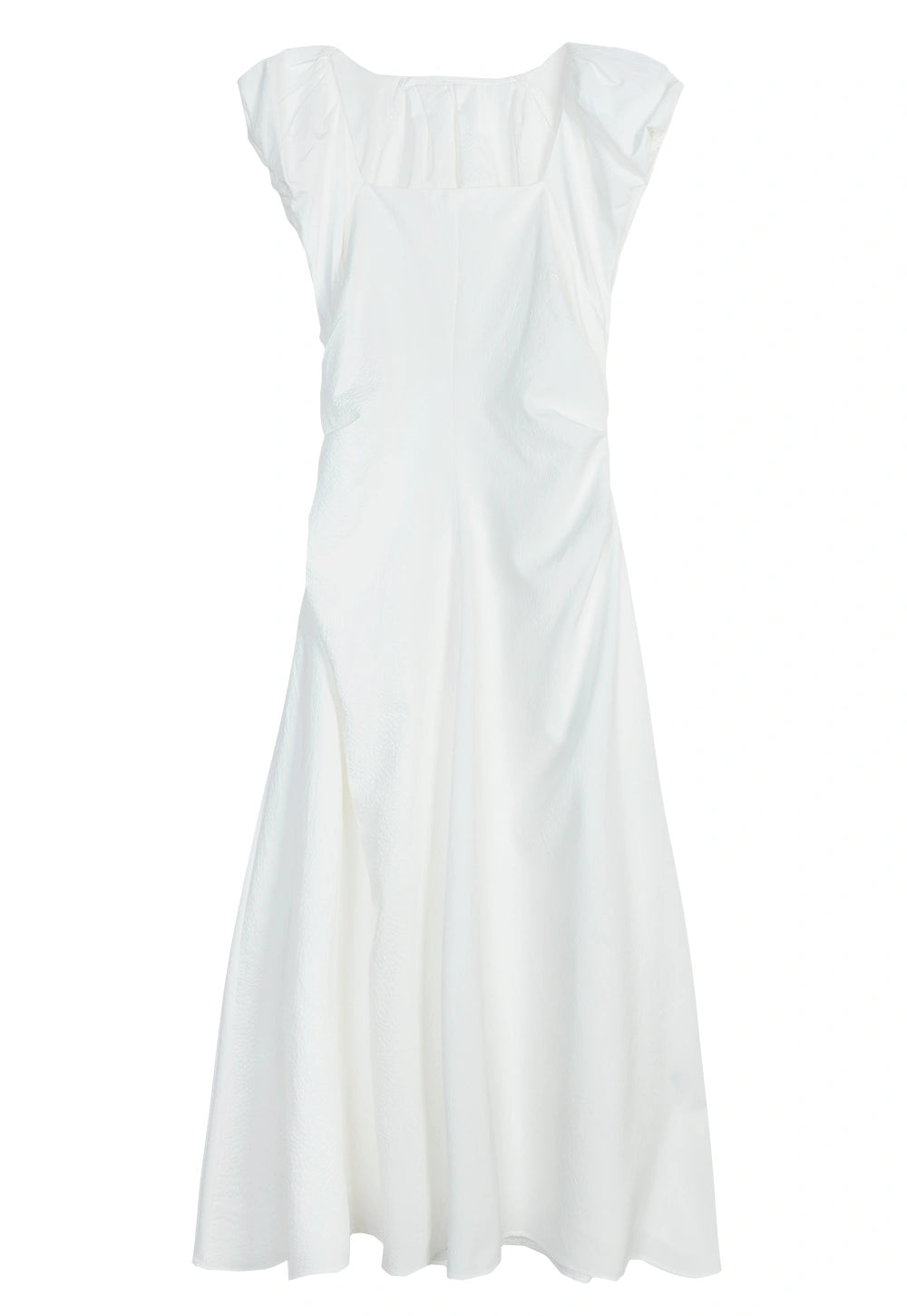 Women's Flutter Sleeve A-Line Maxi Dress