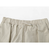 Skirt Midi Berinspirasikan Utiliti dengan Pinggang Bertali dan Poket Besar
