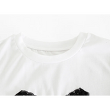 Women's Sequined Bow Detail T-Shirt