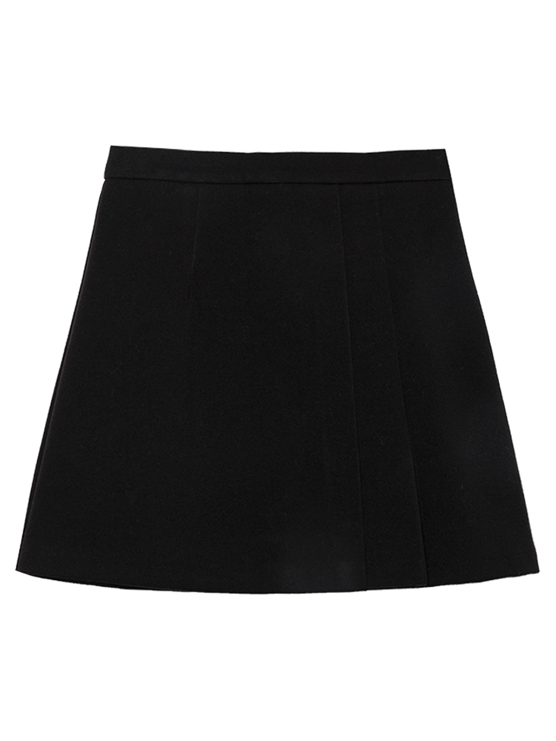 Sleek High-Waisted Flared Mini Skirt